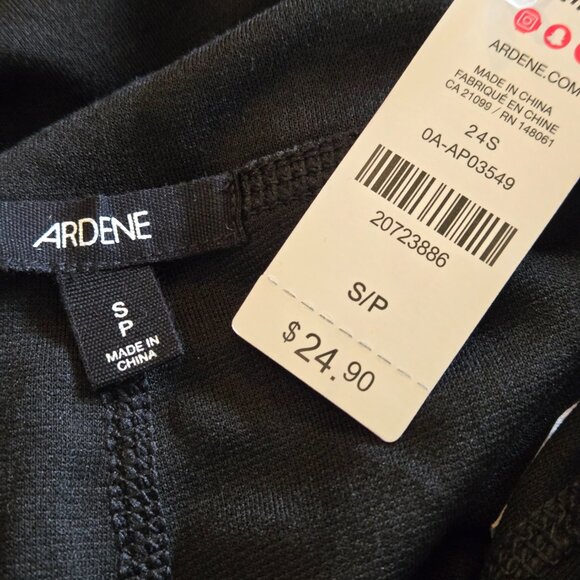 NWT ARDENE Black Leggings with  Pockets S - Picture 2 of 2